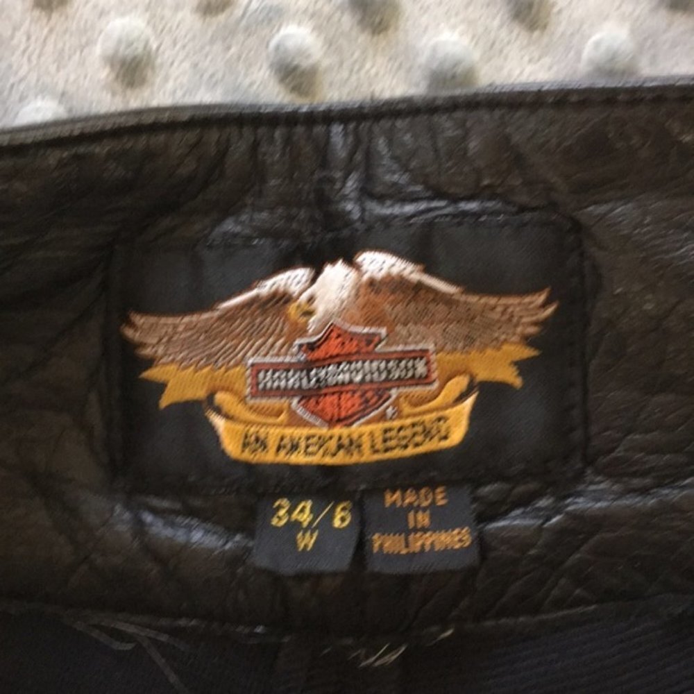Harley Davidson Women's Leather Pants Size 6 / 34​​​​​​​​​​​ - Picture 10 of 10